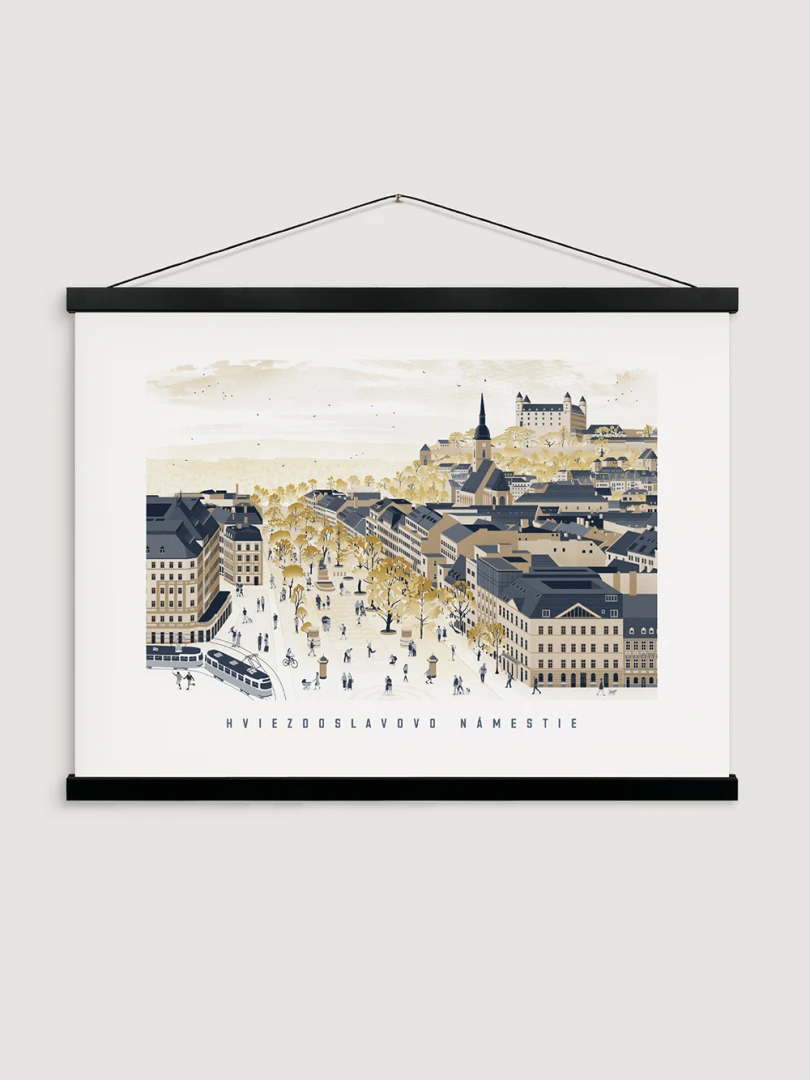 Poster Hviezdoslavovo námestie A2 / Bratislava / Slovakia