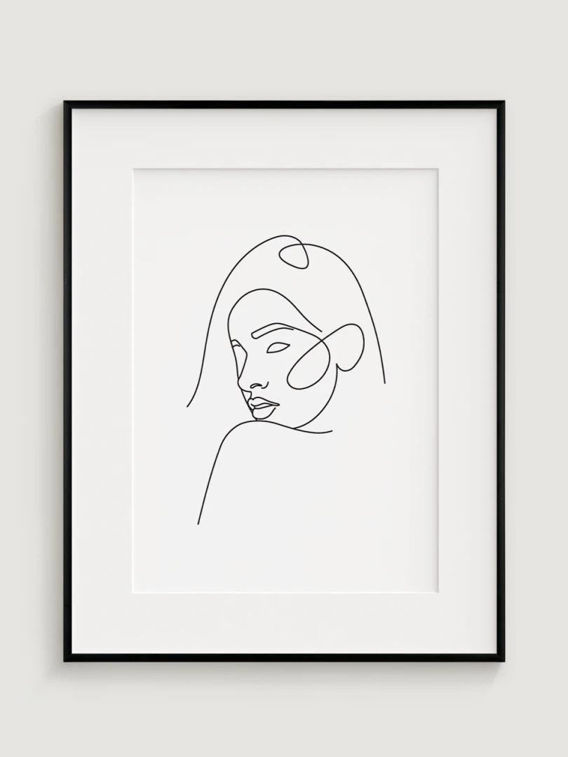Minimalistic Illustration of Woman 1