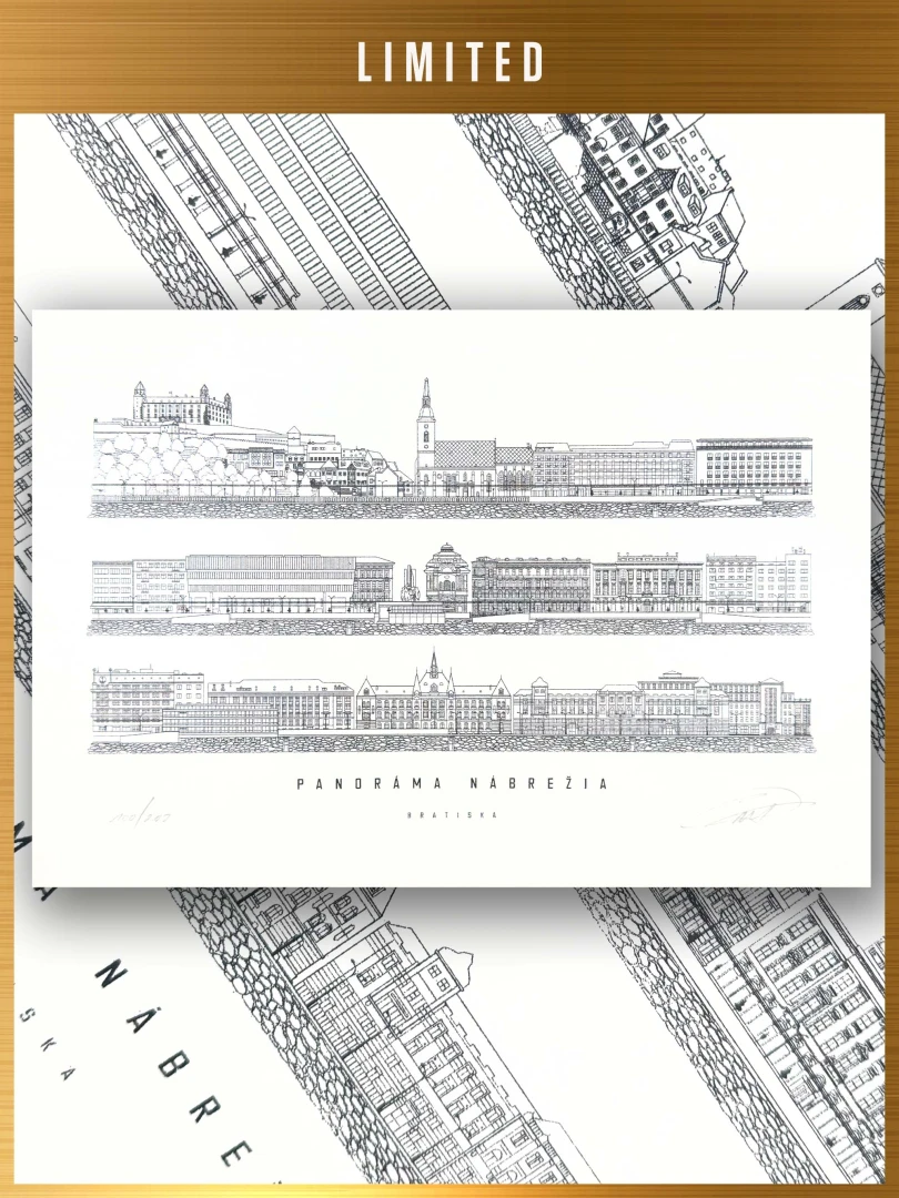 Panoráma Nábrežia Bratislavy