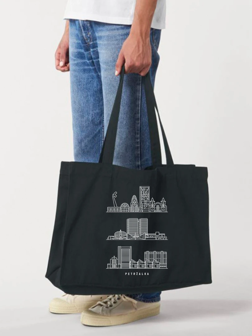 Shopping Bag Panorama of Petržalka / Bratislava / Slovakia