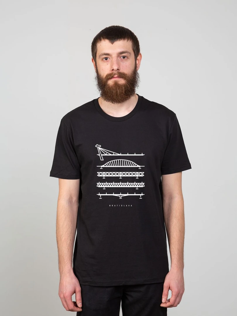 T-shirt Bridges of Bratislava / Slovakia