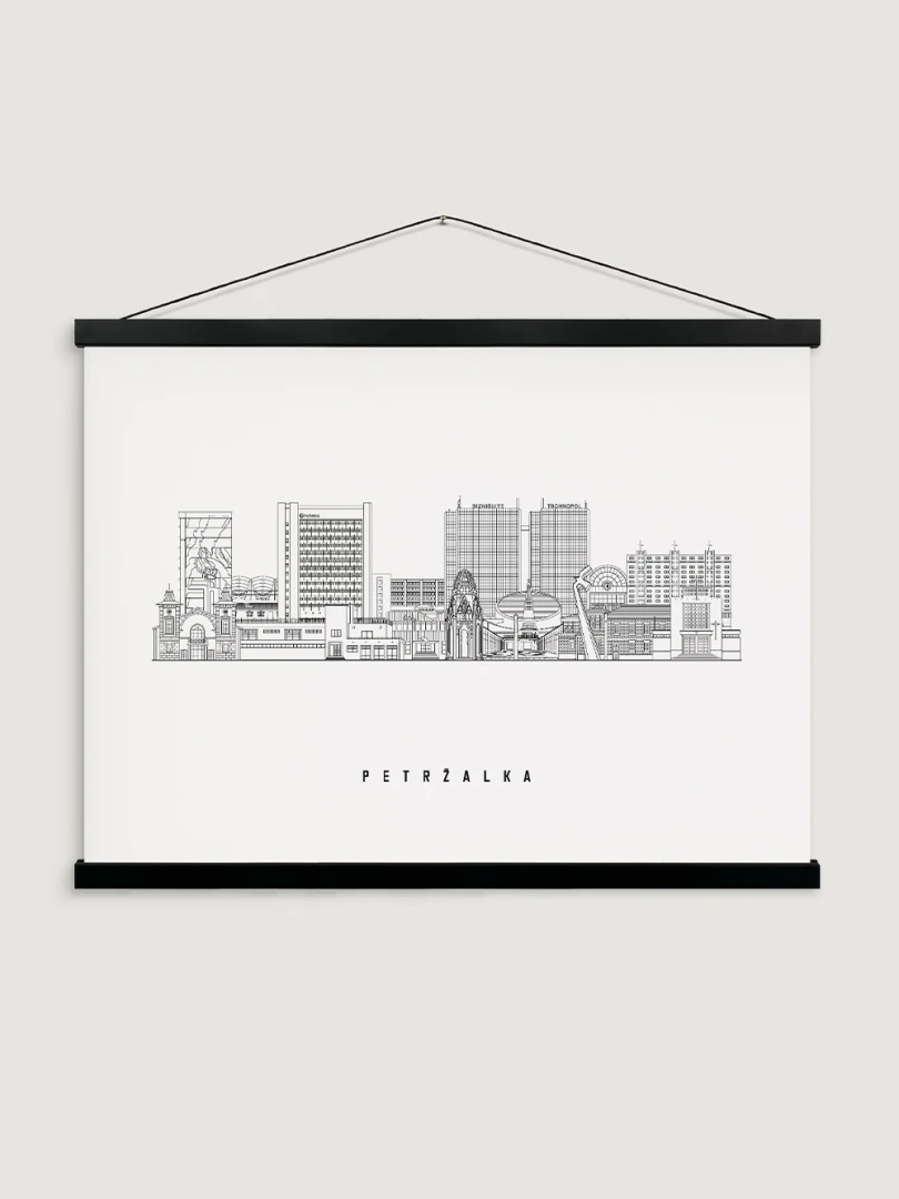 Poster Panorama of Petržalka A2 / Bratislava / Slovakia