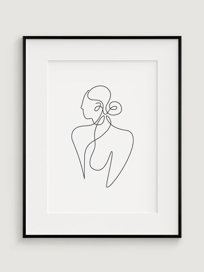 Minimalistic Illustration of Woman 2
