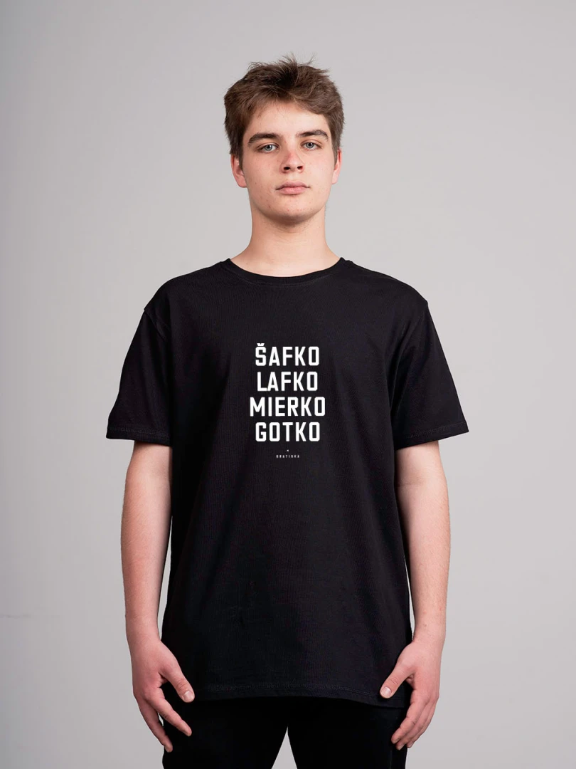T-shirt Šafko, lafko, mierko, gotko / Bratislava / Slovakia
