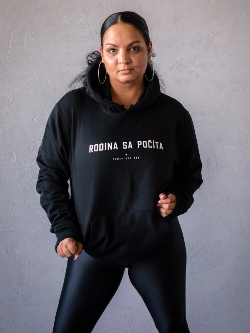 Hoodie Rodina sa počíta / Slovakia
