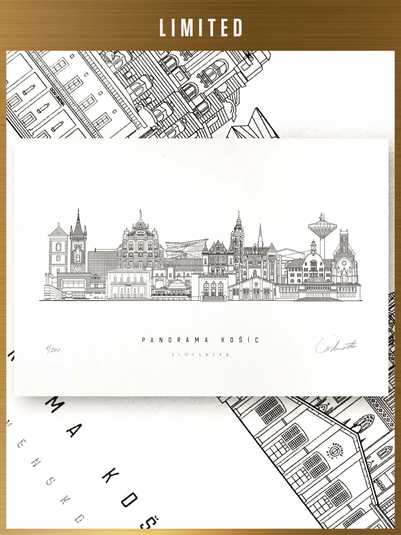 Limited Print Panorama of Košice / Slovakia