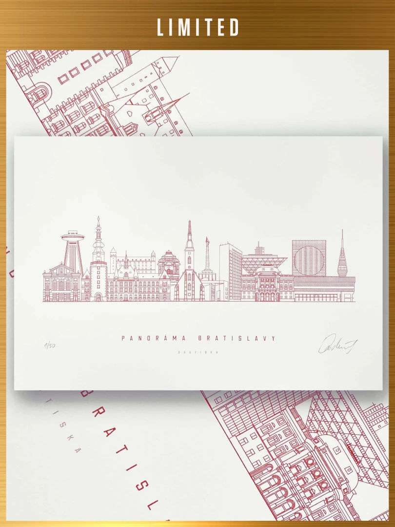 Limited Print Panorama of Bratislava / Slovakia