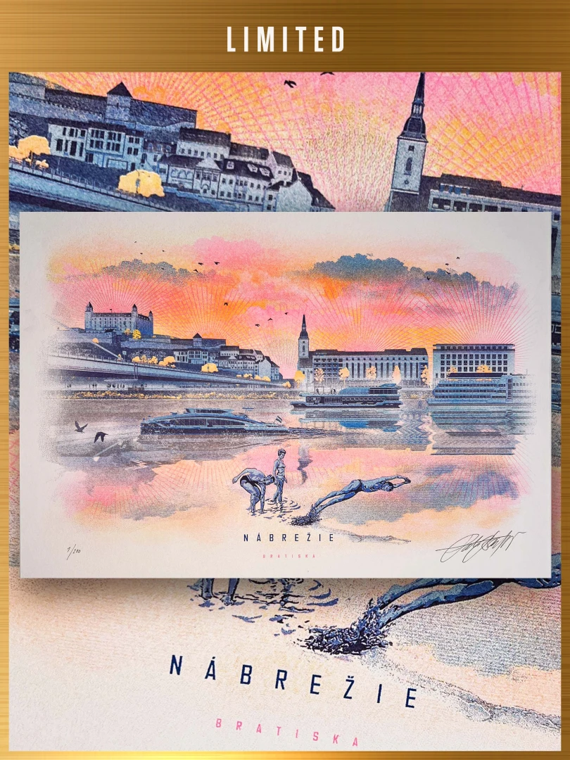 Limited Print Nábrežie Podhradie / Bratislava / Slovakia