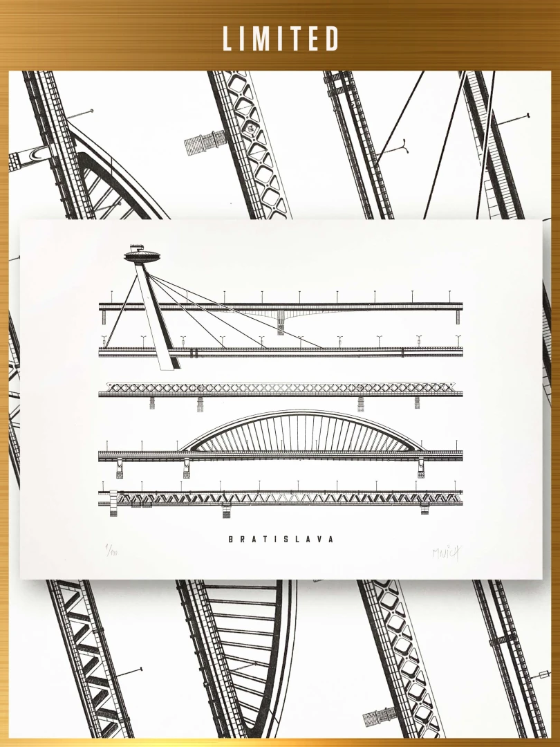 Limited Print Bratislava Bridges / Slovakia