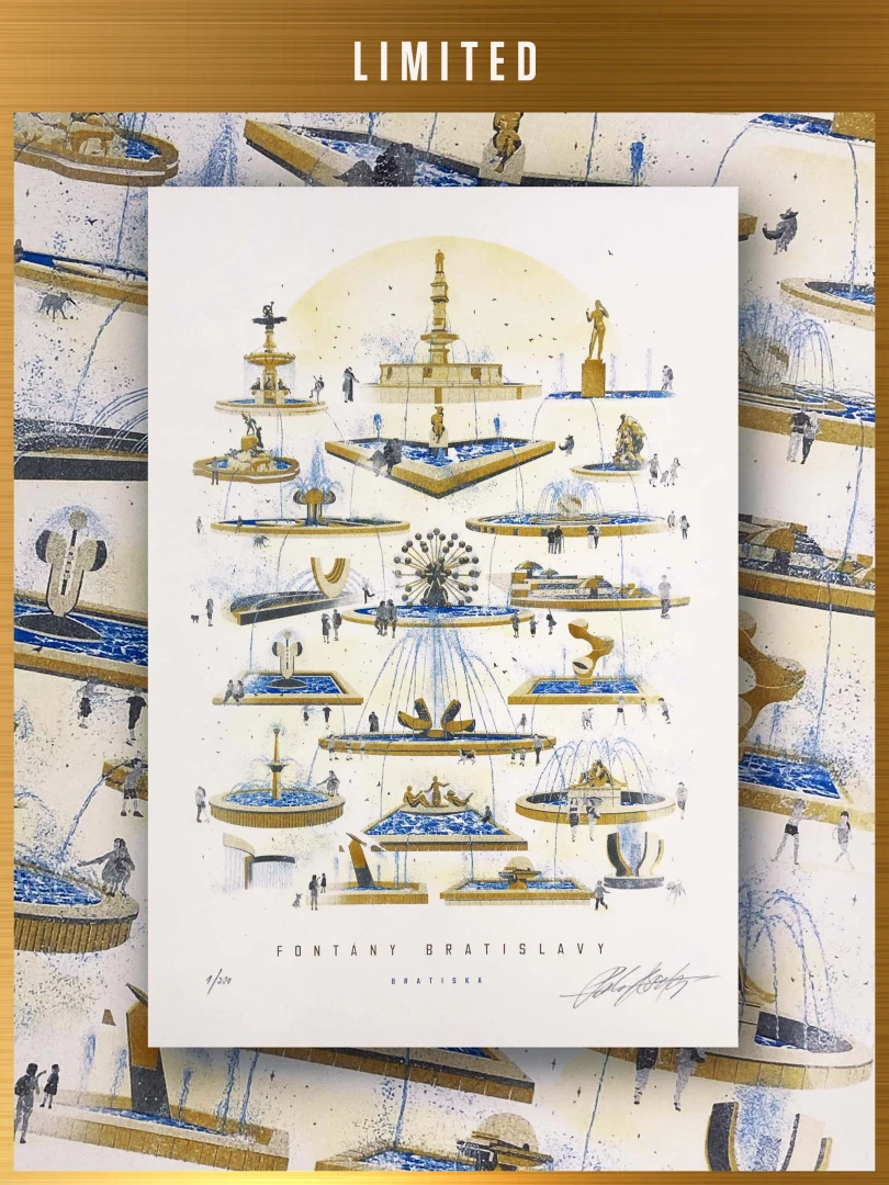 Limited Print Fountains of Bratislava II. / Slovakia