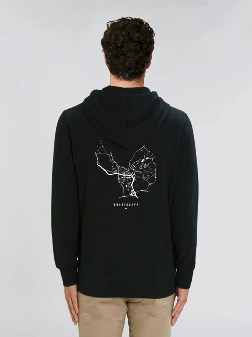 Hoodie Map of Bratislava / Slovakia
