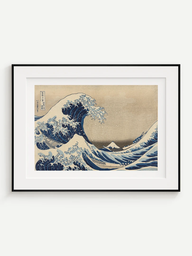 Veľká vlna pri Kanagawe, Katsushika Hokusai A2