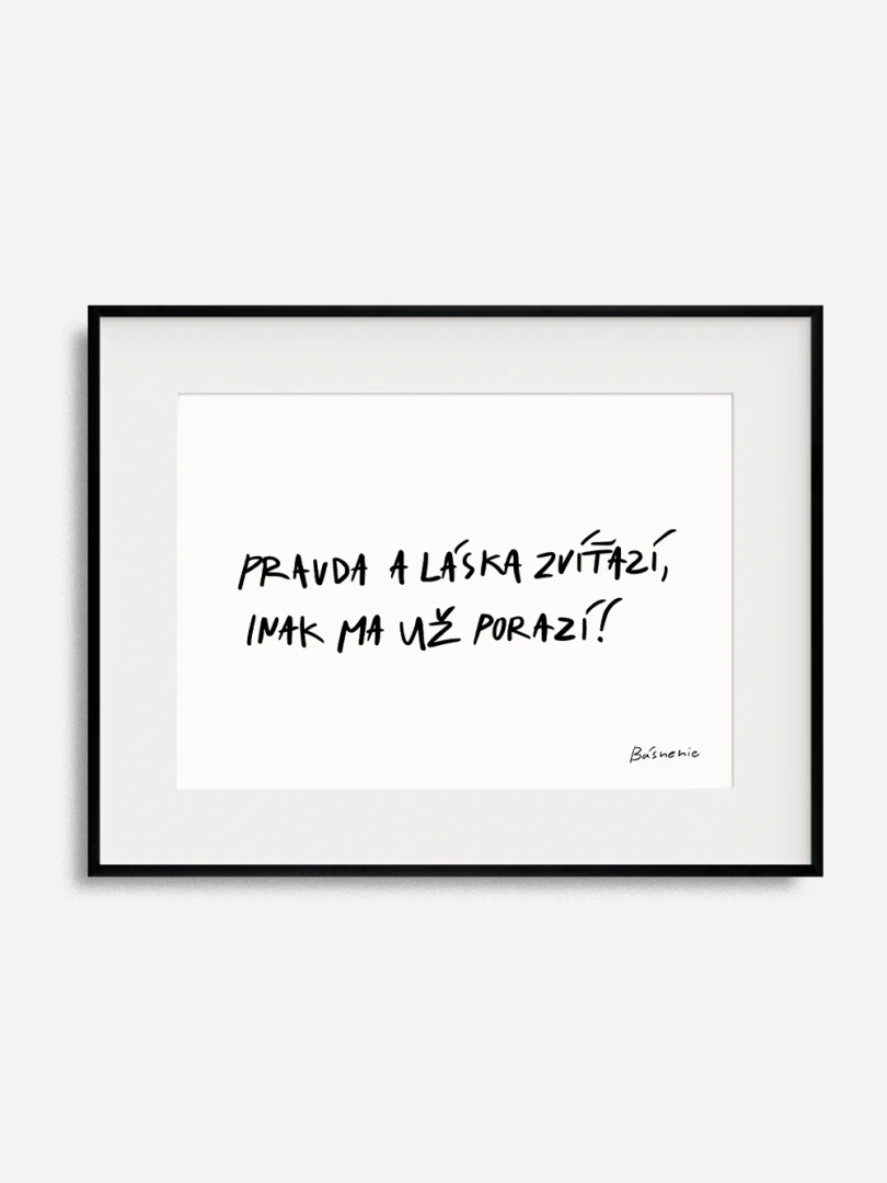 Pravda Láska print A3