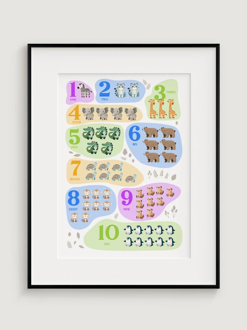 Cute Animal Numbers