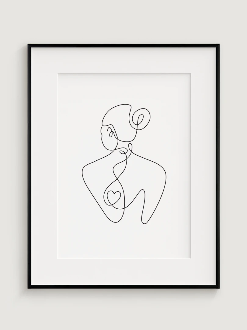 Minimalistic Illustration of Woman 3