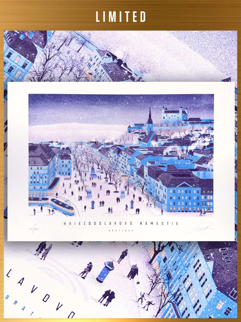 Zimné Hviezdoslavovo námestie