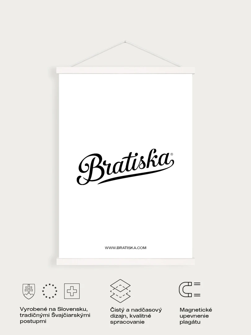 Magnetic poster frame 43cm - White