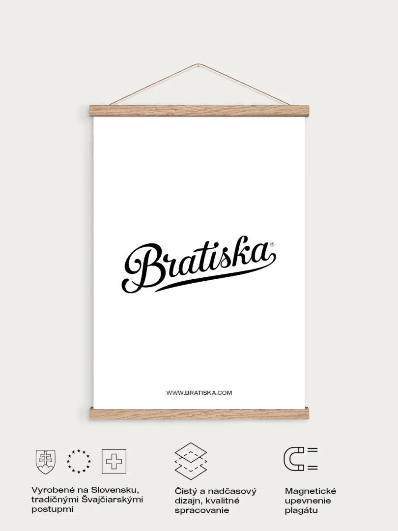 Magnetic poster frame 43cm - Oak wood